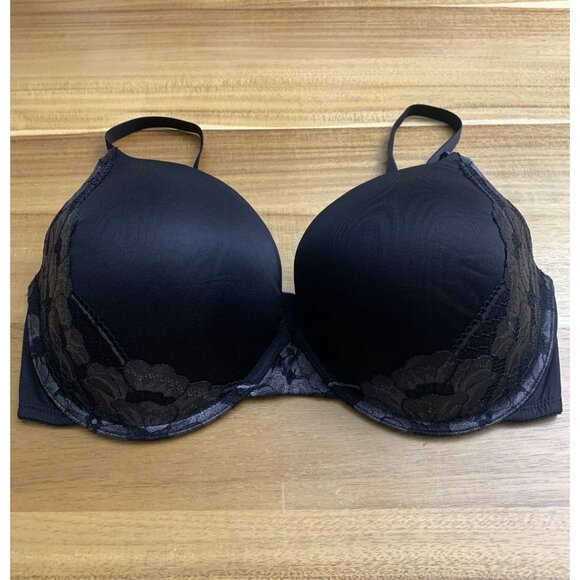 Maidenform Black Push Up Bra With Adjustable Straps Convert To Criss-Cross 40DD - Picture 2 of 12